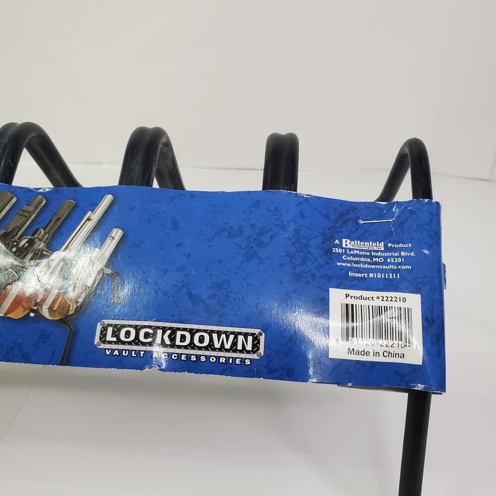 Lockdown 6 Hand Muzzle Rack/Storage Perfect Safe/Organizer with Vinyl Coating - Picture 3 of 5